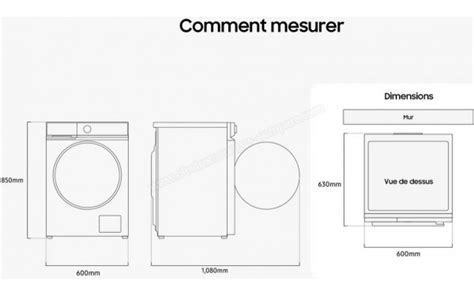 Specs Samsung WW11DB7B94GE washing machine Front.